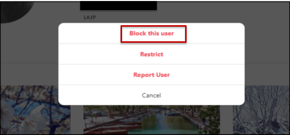 Block user